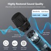 UHF Wireless Microphone System Set: Metal Cordless Handheld/Headset/Lavalier Lapel Mics,