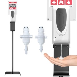 iTouchless Sensor Sanitizer Dispenser with Floor Stand, 1000 ml Capacity, for Gel, Liquid, Alcohol, Touchless and Automatic for Enhanced Cleaness in Lobbies, Stores, Schools, Healthcare