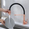 Pirooso Copper Kitchen Faucet, Kitchen Sink Faucet with Pull Down