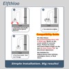 Elfthloo Portable Door Lock Travel Security, Black Anti-Theft Stopper