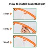 Basketball Net 1 Pack 3 Color 12 Loops Netting Replacement