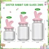 Potchen Easter Glass Jars with Airtight Lids Set of 3,