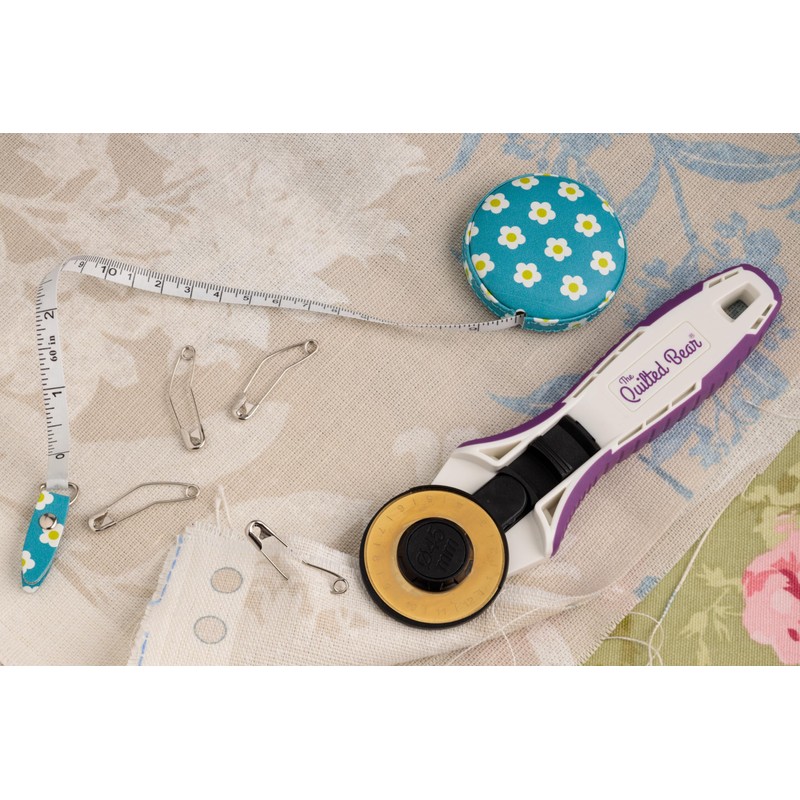 The Quilted Bear Zebra Retractable Tape Measure with Double Sided