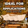 Heavy Duty Tan Poly Tarp 6' X 30' - Multipurpose