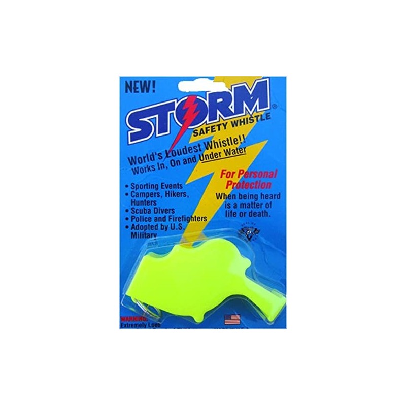 Storm Safety Whistle Yellow Loud Emergency Disaster Burglar Prevention US