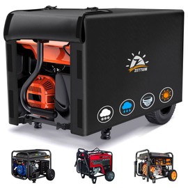 Zettum Generator Cover 25 Inch - 600D Outdoor Generator Covers Heavy Duty Waterproof, Small Equipment Cover Outside for DuroMax, Westinghouse, Champion, Predator, Honda Portable Generator 3000-5000W