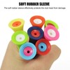 110 Pieces 83mm Golf Tees Multi Color Plastic with Rubber