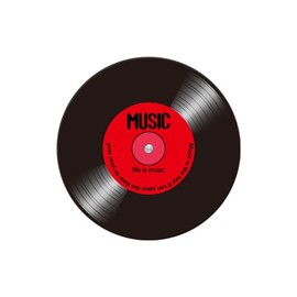 Aomesinc - Alfombra de vinilo con diseño de disco de vinilo de moda, alfombra redonda antideslizante (80 x 80 cm), estilo F)
