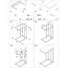 AZL1 Life Concept Contemporary Home Decor Furniture Accent Rectangular Side