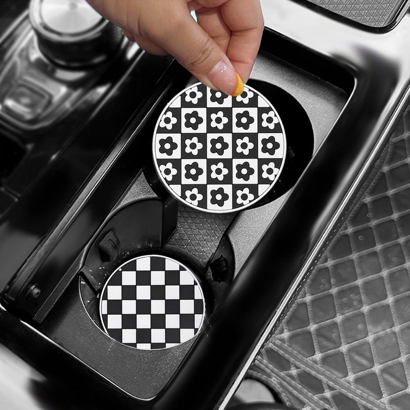 4PCS Car Cup Holder Insert, Universal Non-Slip Car Cup Holder