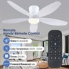 Surtime 48" Ceiling Fans with Lights-Low Profile Ceiling Fan with
