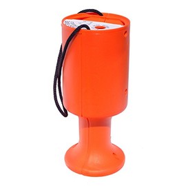 PDK Charnwood Round Handheld Plastic Charity Collection Box - Orange