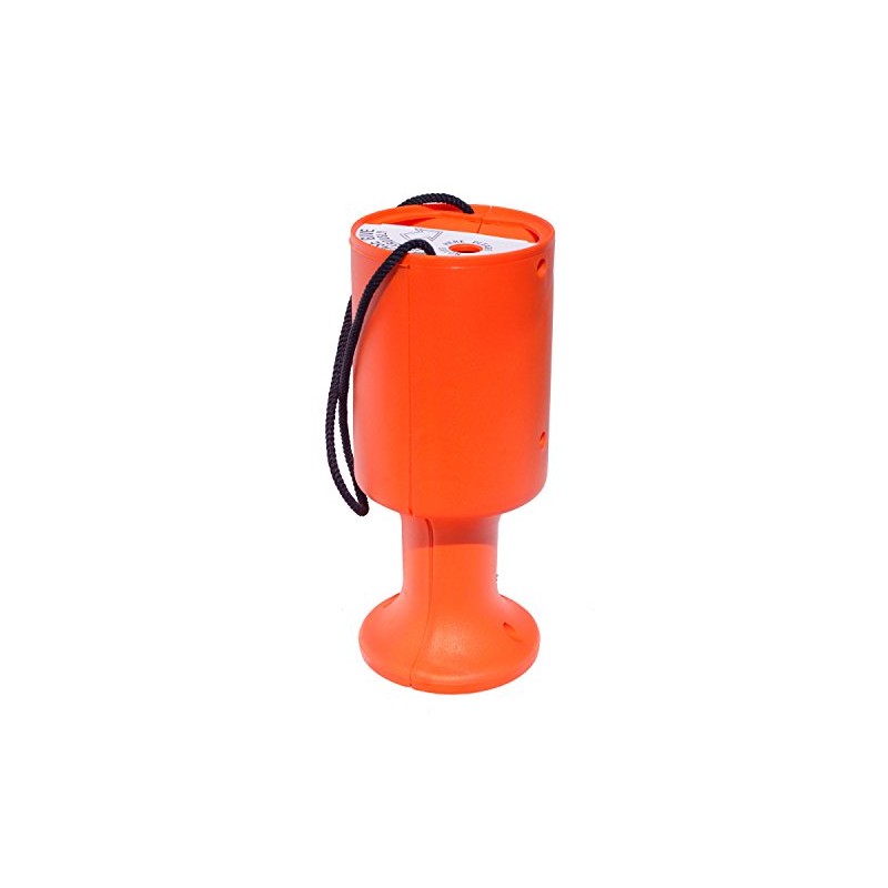 PDK Charnwood Round Handheld Plastic Charity Collection Box - Orange
