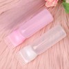 Boribyeol Fine-Tip Empty Bottle with Comb Applicator for Hair & Scalp Treatments SN. Fine-Tip Empty Bottle Pink 6ea