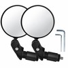 360° Adjustable Bicycle Bar End Mirror, Convex Wide-Angle Rear View