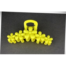 Perfect Hairstyle with Our Hair Accessories - Yellow Flower Hair Clip Claw Butterfly Clamp Floral Daisy Plumeria 4" Long Fashionable Hair Accessory Hair Jewelry Accessories for Lady Women