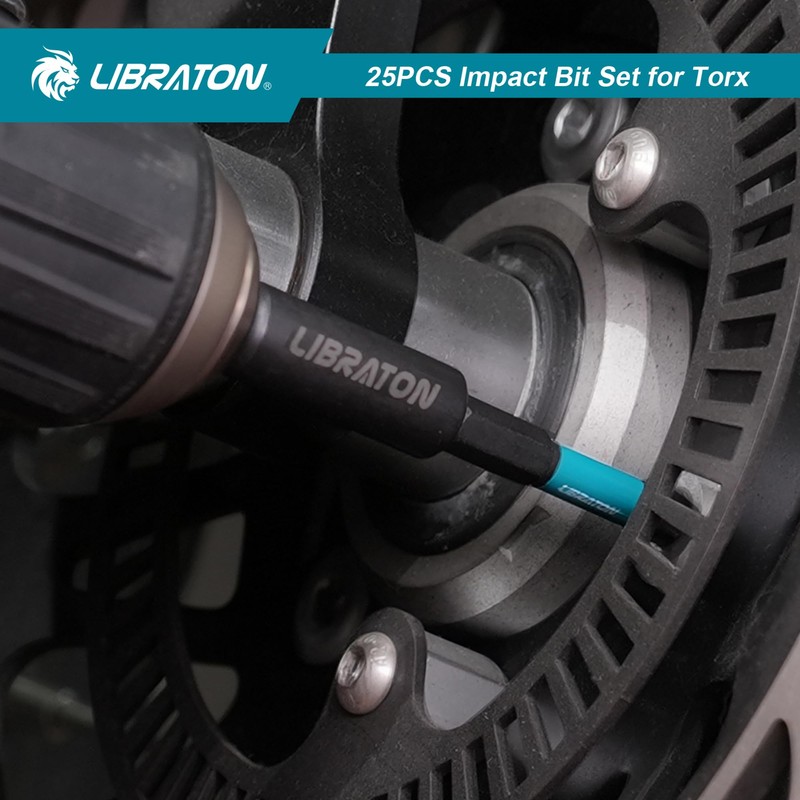 LIBRATON Security Torx Bit Set, 25-Piece Tamper Proof Star Bits