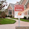 2Pack Blank Reserved Parking Sign with 36" Stakes, Write-On Sign