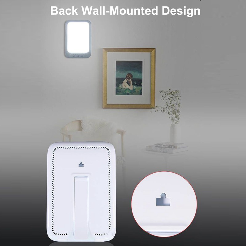 Phototherapy Lamp LED Brightness Color Temperature Adjustable Relieve Depression Timing