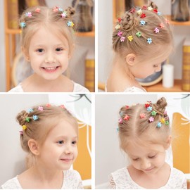 Choicbaby 60PCS Baby Girls Mini Hair Claw Clips Flower Hair Hair Accessories Barrattes for School Girls Kids Teens