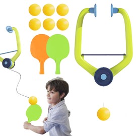 Tür Ping Pong Spiel für Türrahmen, Hängender Tischtennis Trainer Set, Verstellbares Tischtennis Trainer für Türrahmen, Tür Ping Pong Spiel über Der Tür, Pingpong-Trainer für Übungs Familienspiele