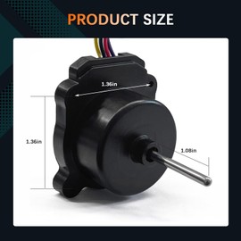 EAU65058502 Condenser Fan Motor - Compatible with l-g Refrigerators RFD3410A102A - Replacement for EAU64843805, EAU65058501, AP7178309 - Repair (CF E) Fault Code, DC 12V 1A 4-Pin