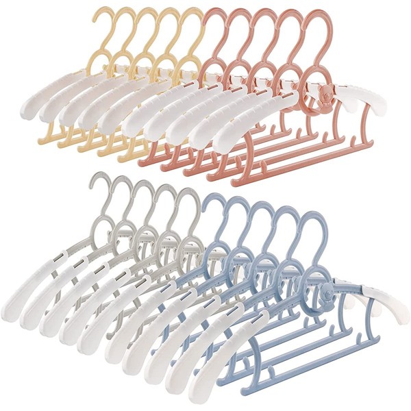 Spesh 20 pcs Baby Hangers for Clothes Extendable Kids Hangers