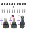 WeiXuan 10pcs DC 12V T5 LED Car Bulbs with Twist