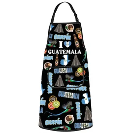G2TUP Guatemala Aprons With Pockets Guatemalan Souvenir Apron Guatemalan Kitchen Gifts Latin America Gifts GT Kitchen Apron (Guatemala CA)