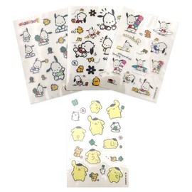 Sanrio Pom Pom Purin Pochaco Tattoo Stickers 4-piece set, 1 set, mixed colors / 산리오 폼폼푸린 포차코 타투스티커 4종 세트, 1세트, 혼합색상