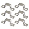 6 Pcs 304 Stainless Steel U Shape Square Tube Clamp