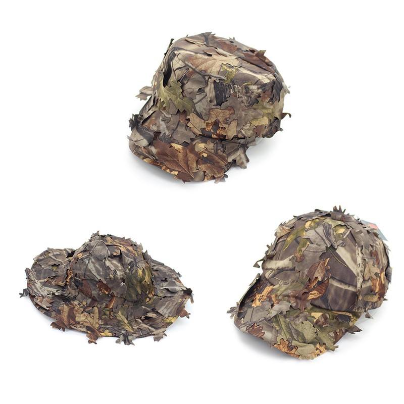 Maple Leaf Printing Army Camouflage Hats Outdoor Summer Quick Drying