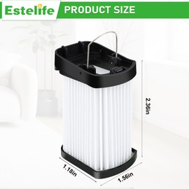 5 Pack WV401 Replacement Fabric Filter for Shark Cordless Handheld Vacuum WV401BL WV401PK WV403BR WV410PR WV410CO WV410BL WV410GN WV410TL, Compare to Part XFFWV400