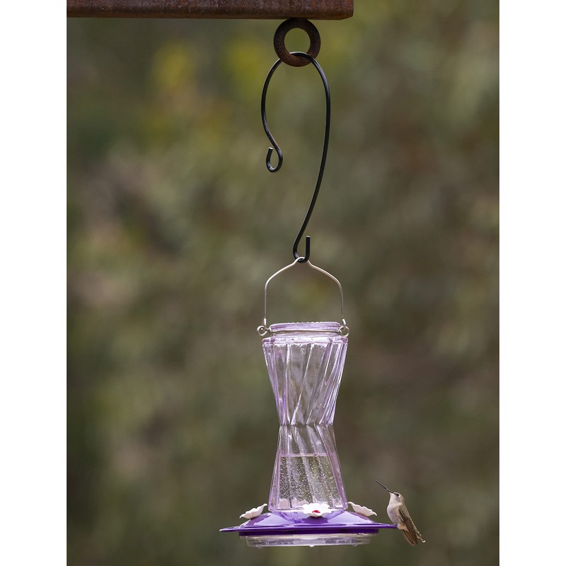 More Birds 38022 Metal Branch Hook Feeders, small, Black