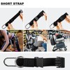 Elastic Jacket Gripper Travel Strap with D-Ring Hooks and Buckle,