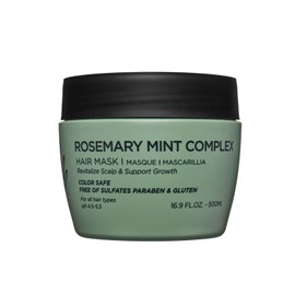 Luseta Rosemary Mint Hair Mask for Dry Damaged Hair Strengthening Hair Treatment for Thinning Hair Deep Nourishment for Split Ends, and Breakage Color Safe for All Hair Type 16.9oz