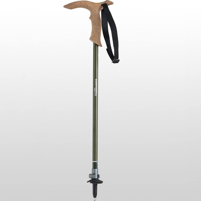Komperdell Walker Powerlock Length: Adjustable from 85-100 cm Colour: Khaki/Silver