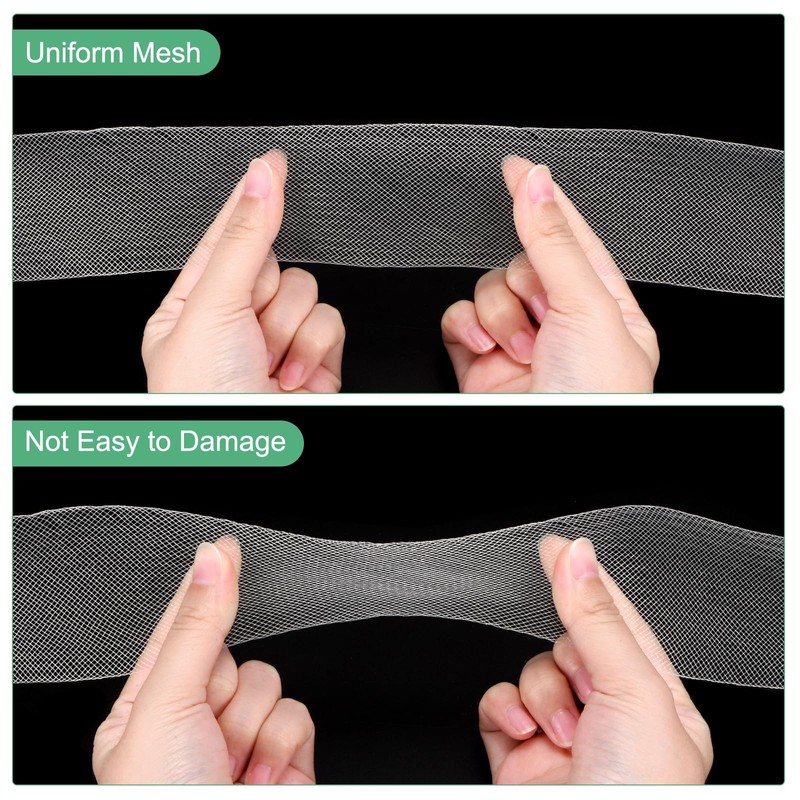 M METERXITY Stiff Horsehair Braid 1 Inch Wide 50 Yards