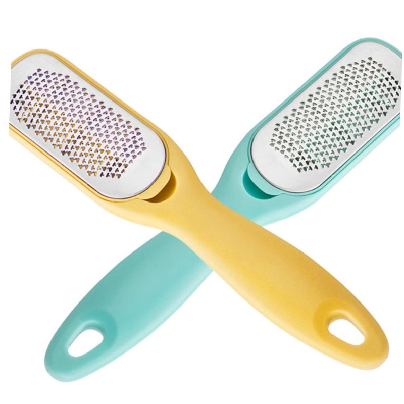 FRCOLOR 1pc Double-sided Stainless Steel Foot File for Callus Removal