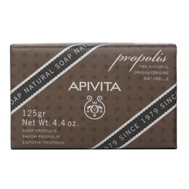 Apivita Jabón Natural con Propóleo y Tomillo 125g – Limpieza Suave para Rostro y Cuerpo – 99% Ingredientes Naturales – Ideal para Piel Grasa y con Acné