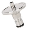 Gas Lock Post Adapter 1.5in Clamp to Ball Connector Brewing
