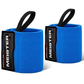 Meister Vendas Elásticas para Muñeca de 18" – Soporte de Alta Resistencia para Levantamiento de Pesas, Fuerza y Entrenamiento Cruzado