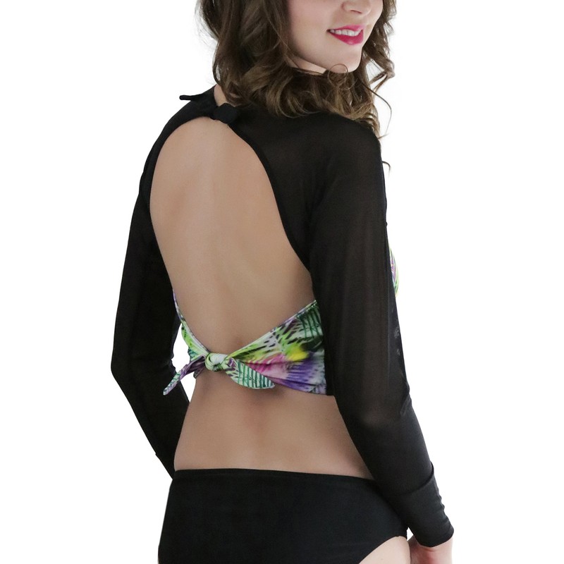 ToBeInStyle Women’s Long Sleeve Rash Guard Bikini Tops or Sets,