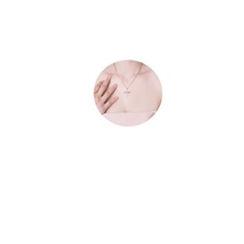 ZZ ZINFANDEL Gold Cross Crucifix Necklaces Angel Wings Necklace for Woman,Y2k Silver Dainty Woman Crucifix Cross Pendant Choker Necklace Trendy Jewelry (Sliver)