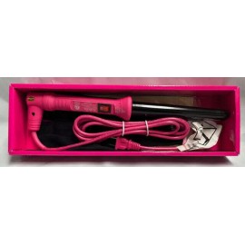 BEBELLA 1 PIECE 18-25MM CLIPLESS CURLING IRON MEDIUM (PINK 18-25MM)NWB