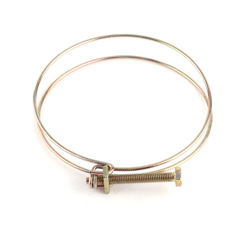 10pcs Double Wire Hose Clips Adjustable Hose Clamps Hoop Plumbing