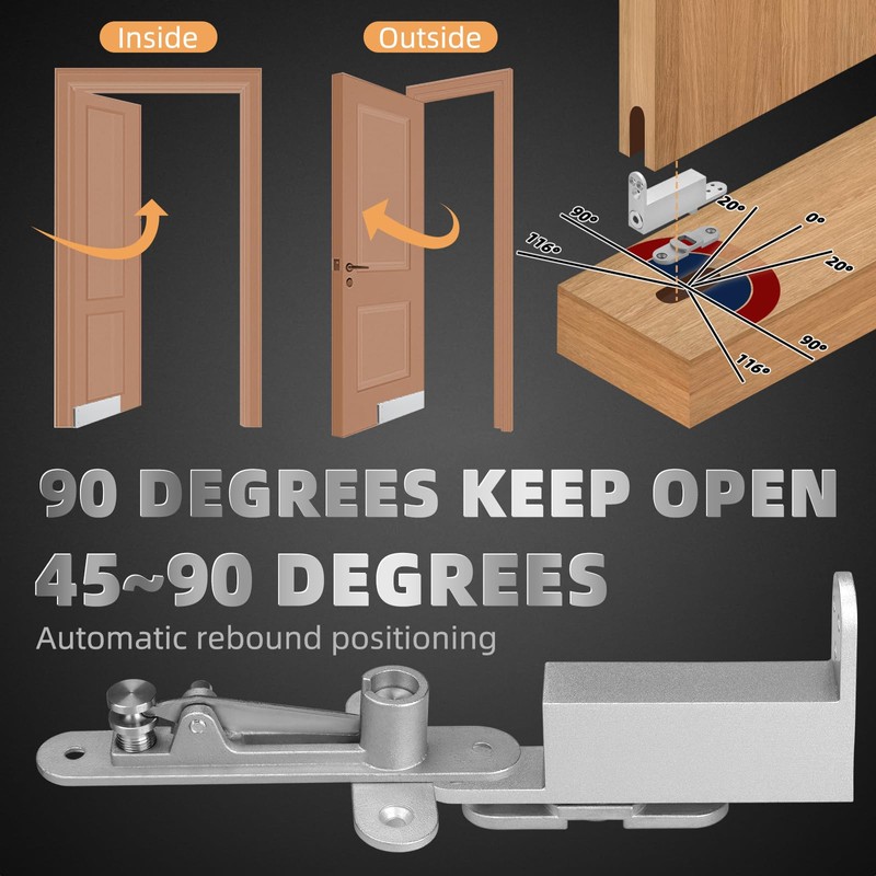 Self Closing Pivot Door Hinge, Heavy Duty Hidden Hinge for