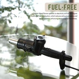 175°F -1200°F Electric Weed Burner with 5 Nozzles, 1500W 3 in 1 Hot Air Gun, Heat Gun & Weed Torch & Charcoal Starter for Home Repair & Lawn Care
