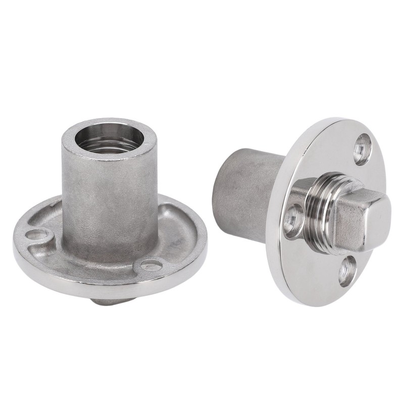 50mm Boat Garboard Drain Plug Stainless Steel Mirror Polish UV