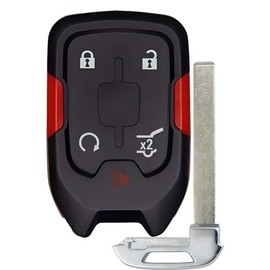 1x New Replacement Proximity Key Fob Compatible with & fit for Select GMC Vehicles HYQ1EA ES - 433 MHz - HYQ1EA-P-RED-04